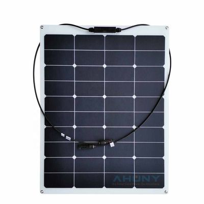 قیمت خوب پنل خورشیدی لایه نازک ETFE انعطاف پذیر نیمه انعطاف پذیر 12v 75 وات مقاوم در برابر آب تامین کننده پنل خورشیدی تک کریستالی آنلاین