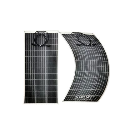 قیمت خوب 100w انعطاف پذیر پانل خورشیدی مونو RV سیستم نیمه انعطاف پذیر مونو کریستالین Pv ماژول آنلاین