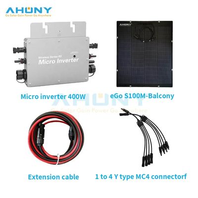 قیمت خوب در خارج از شبکه مایکرو اینورتر سیستم انرژی خورشیدی 400w 600w 800W برای بالکن خانه آنلاین