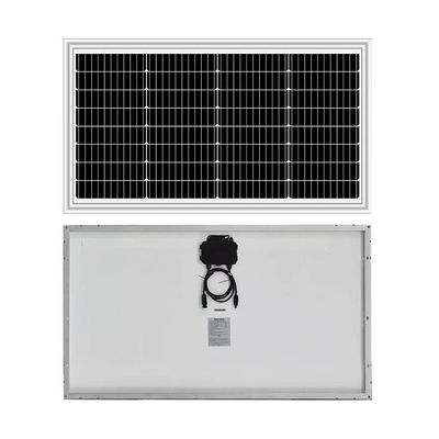 قیمت خوب ۶۰ وات ۶۵ وات مونو سیاه و سفید صفحه پشتی شیشه پنل خورشیدی Pv ماژول نازک دمای شدید ۲۰ ولت Vmp برای سلول باتری ۱۲ ولت آنلاین