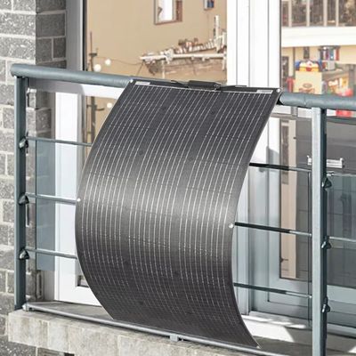 قیمت خوب پانل های خورشیدی نیمه انعطاف پذیر سیلیکون تک کریستال 100W HCF پانل های ضد آب تراس برای بالکن های خارج از شبکه آنلاین