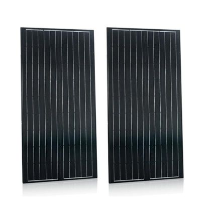 قیمت خوب پانل خورشیدی شیشه ای فتوولتائیک مونو 150w 160w 180w 12v پانل خورشیدی پلی کریستال آنلاین