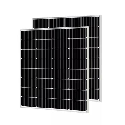 قیمت خوب فتوولتائیک 100w پانل خورشیدی سفت شیشه 158mm برای خانه سیستم خورشیدی آنلاین