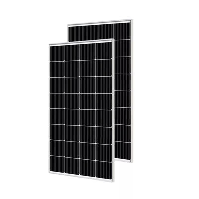200w HJT PERC پانل خورشیدی شیشه ای PET تک کریستالی پوشه تمام تماس پشت برای سوکت اتحادیه اروپا