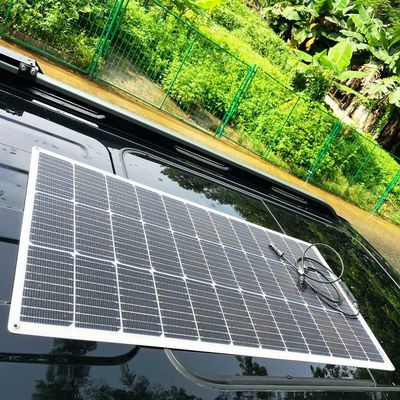 کیفیت پانل های انعطاف پذیر خورشیدی پلاستیکی شفاف 100 وات ضد آب کارخانه